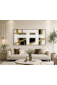 لوحة حائط بإطار ذهبي مقاس 70 × 140 سم لوحة حائط بإطار ذهبي مقاس 70 × 140 سم