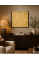 لوحة ديكور مربعة بإطار أسود مقاس 100 × 100 سم لوحة ديكور مربعة بإطار أسود مقاس 100 × 100 سم