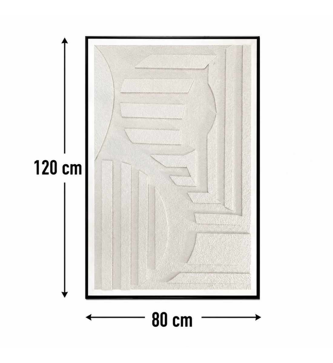 لوحة حائط بإطار أسود مقاس 80 × 120 سم لوحة حائط بإطار أسود مقاس 80 × 120 سم