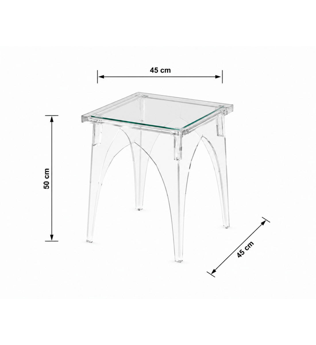 طقم شاي أكريليك مستطيل 1+4 طقم شاي أكريليك مستطيل 1+4
