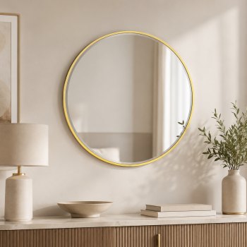 مراية حائط بأطار ذهبى
مقاس 70 × 70 سم