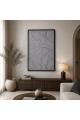 لوحة فنية راقية بإطار أسود مقاس 120 × 80 سم لوحة فنية راقية بإطار أسود مقاس 120 × 80 سم