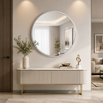مراية ستاند بأطار فضى
مقاس 70 × 70 سم