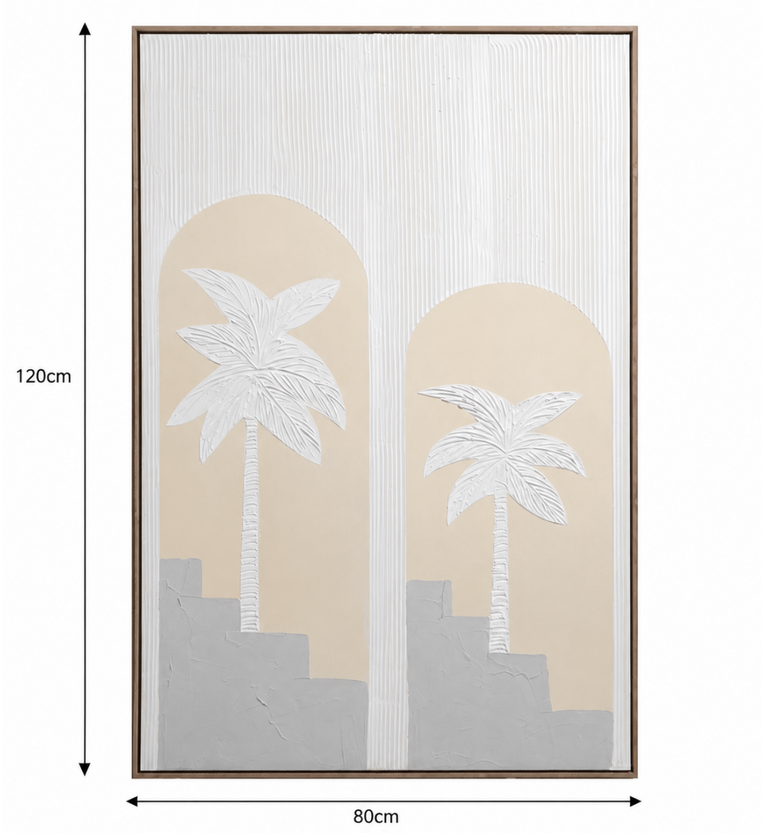 لوحة حائط بإطار بيج مقاس 120 × 80 سم لوحة حائط بإطار بيج مقاس 120 × 80 سم