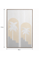 لوحة حائط بإطار بيج مقاس 120 × 80 سم لوحة حائط بإطار بيج مقاس 120 × 80 سم