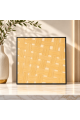 لوحة حائط مربعة بإطار أسود مقاس 80 × 80 سم لوحة حائط مربعة بإطار أسود مقاس 80 × 80 سم