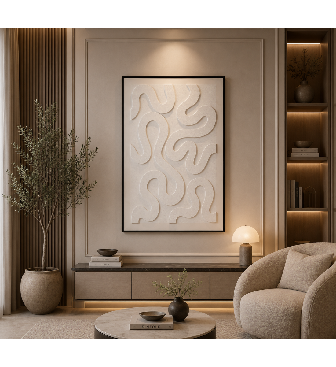 لوحة فنية بإطار أسود مقاس 120 × 80 سم لوحة فنية بإطار أسود مقاس 120 × 80 سم