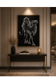 لوحة حائط بإطار أسود مقاس 120 × 80 سم لوحة حائط بإطار أسود مقاس 120 × 80 سم