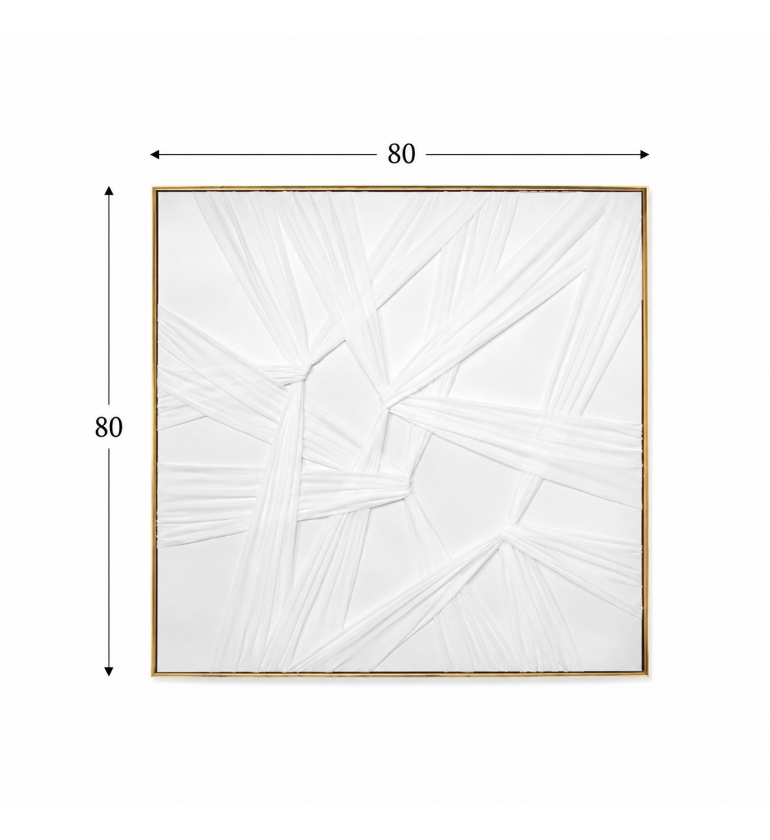 لوحة ديكور مربعة بإطار ذهبي مقاس 80 × 80 سم لوحة ديكور مربعة بإطار ذهبي مقاس 80 × 80 سم