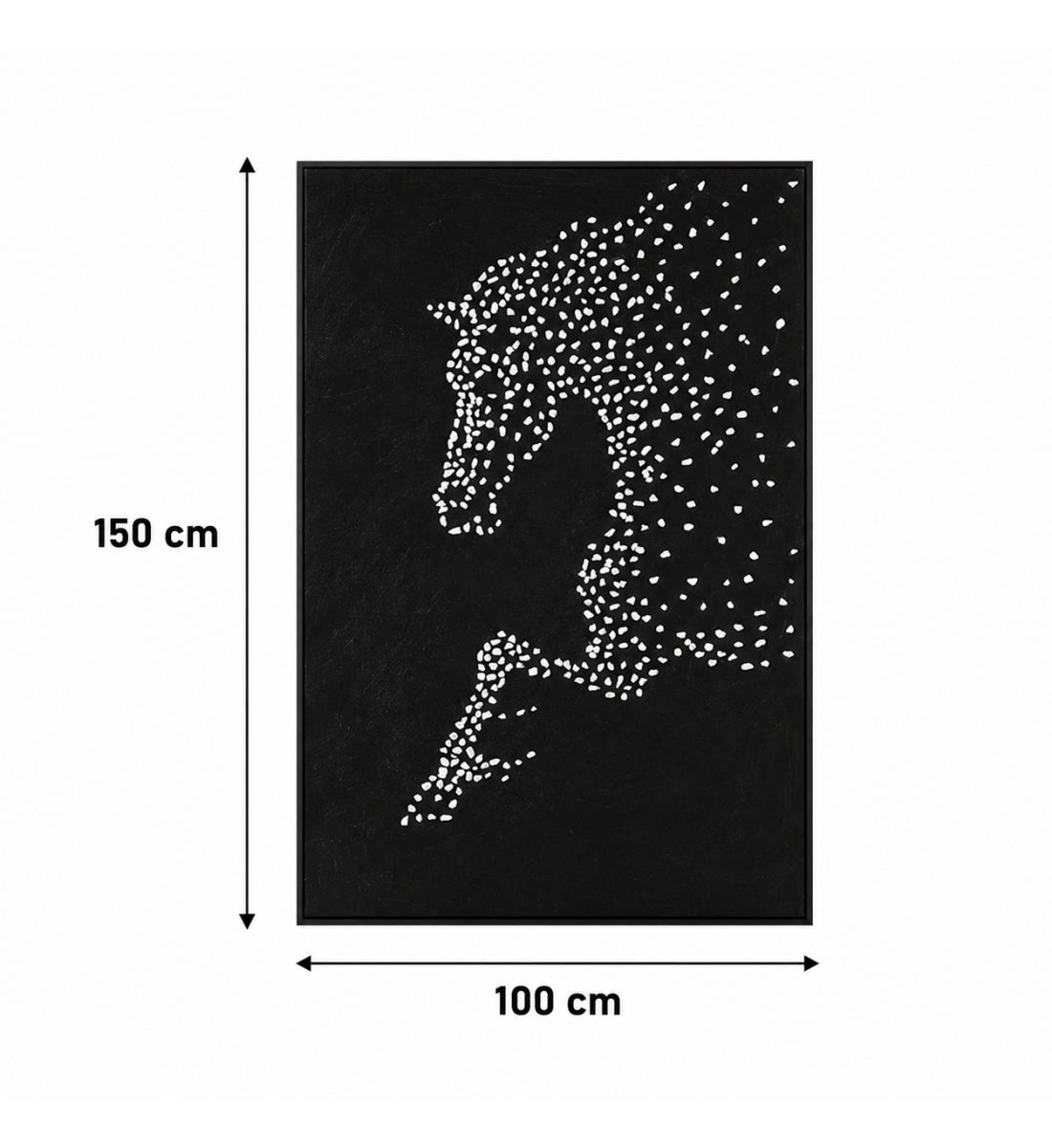 لوحة ديكور بإطار فضي مقاس 100 × 150 سم لوحة ديكور بإطار فضي مقاس 100 × 150 سم