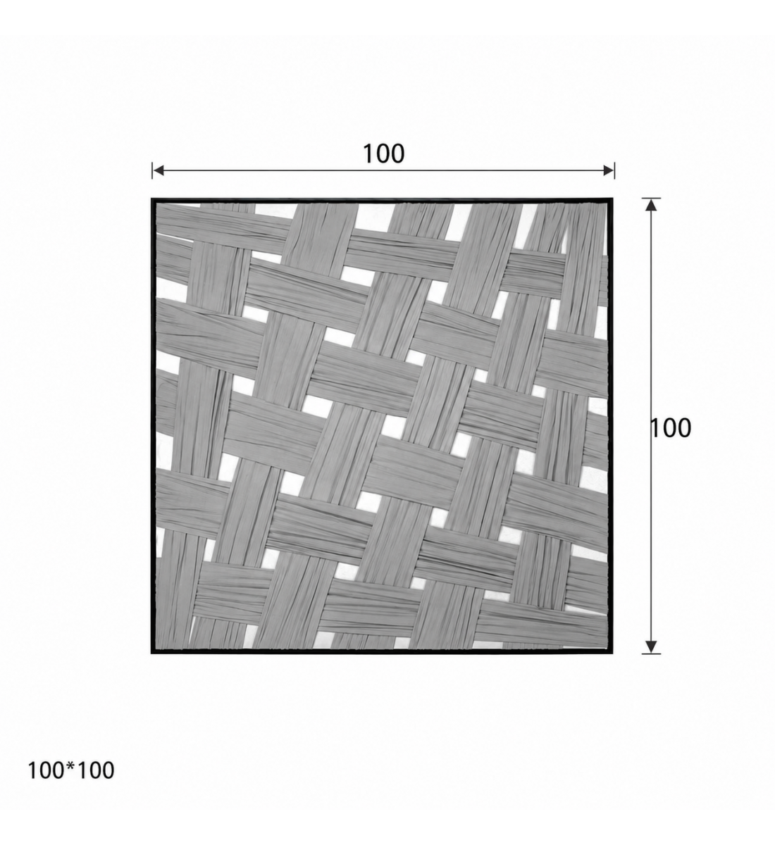 لوحة حائط مربعة بإطار أسود مقاس 100 × 100 سم لوحة حائط مربعة بإطار أسود مقاس 100 × 100 سم