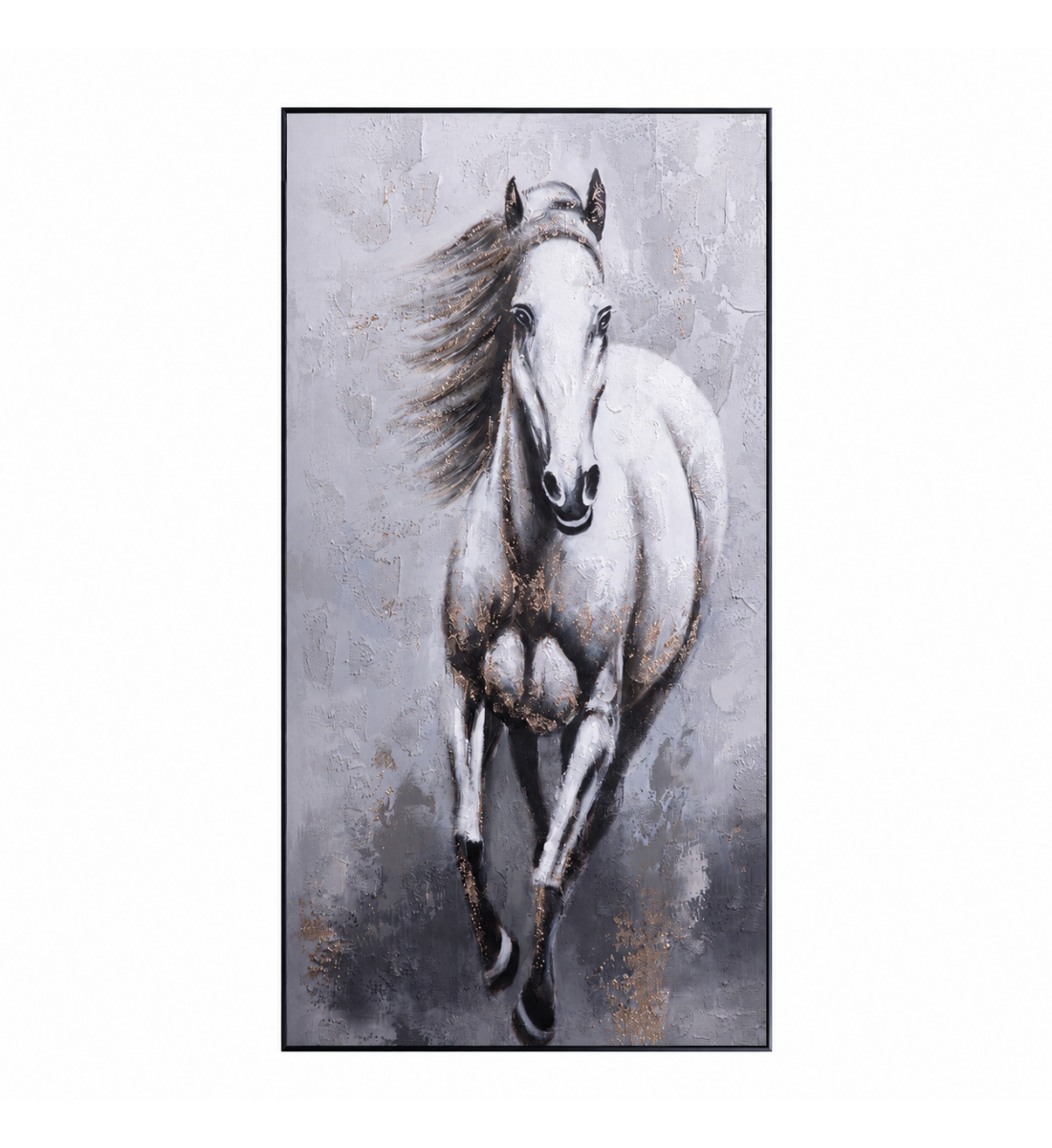 لوحة حائط بإطار أسود مقاس 100 × 180 سم