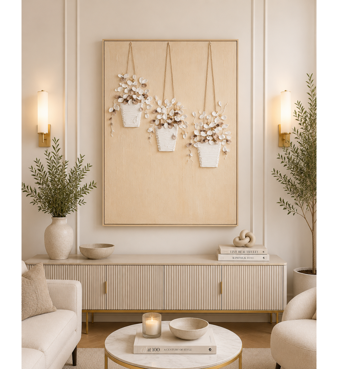 لوحة حائط بإطار ذهبي مقاس 100 × 150 سم لوحة حائط بإطار ذهبي مقاس 100 × 150 سم