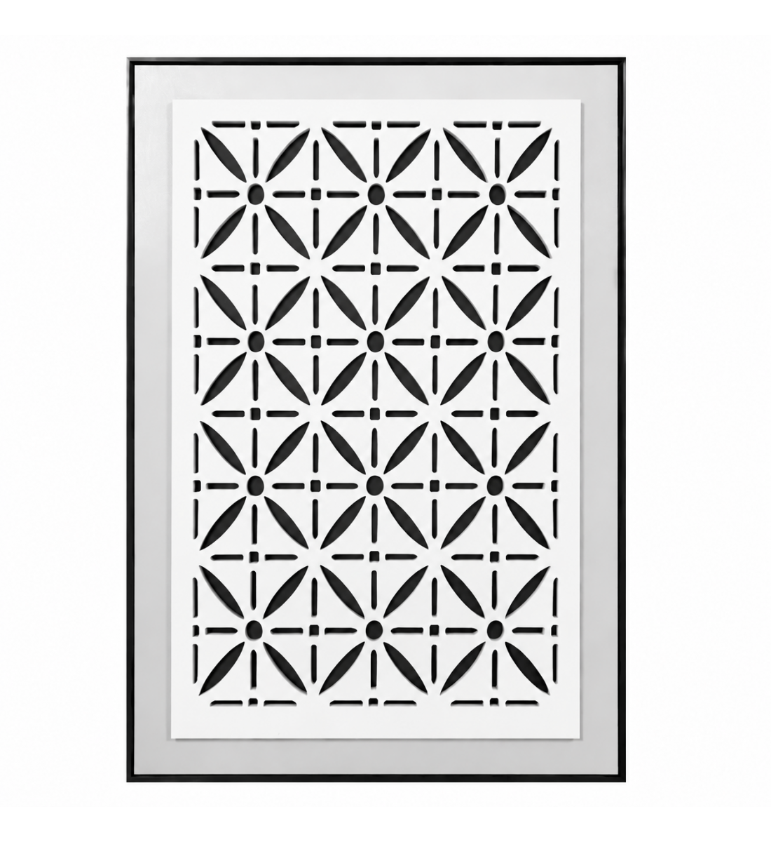 لوحة ديكور بإطار أسود مقاس 120 × 80 سم