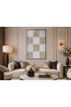 لوحة فنية بإطار أسود مقاس 80 × 120 سم لوحة فنية بإطار أسود مقاس 80 × 120 سم