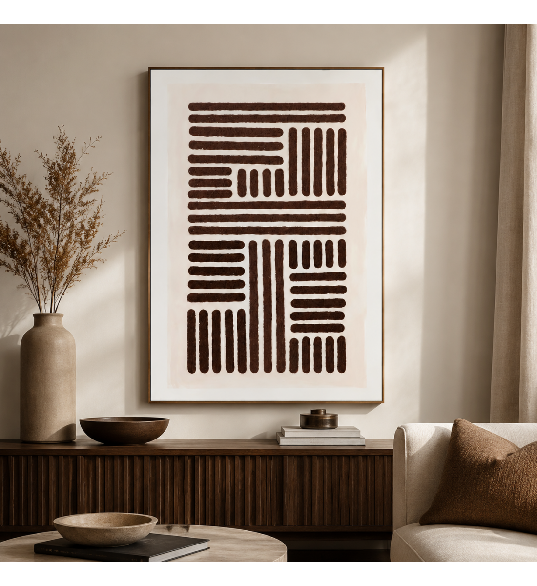 لوحة فنية بإطار ذهبي مقاس 120 × 80 سم لوحة فنية بإطار ذهبي مقاس 120 × 80 سم
