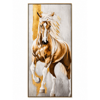 لوحة حائط بإطار ذهبي مقاس 80 × 180 سم لوحة حائط بإطار ذهبي مقاس 80 × 180 سم
