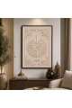 لوحة حائط مودرن بإطار أسود مقاس 120 × 80 سم لوحة حائط مودرن بإطار أسود مقاس 120 × 80 سم
