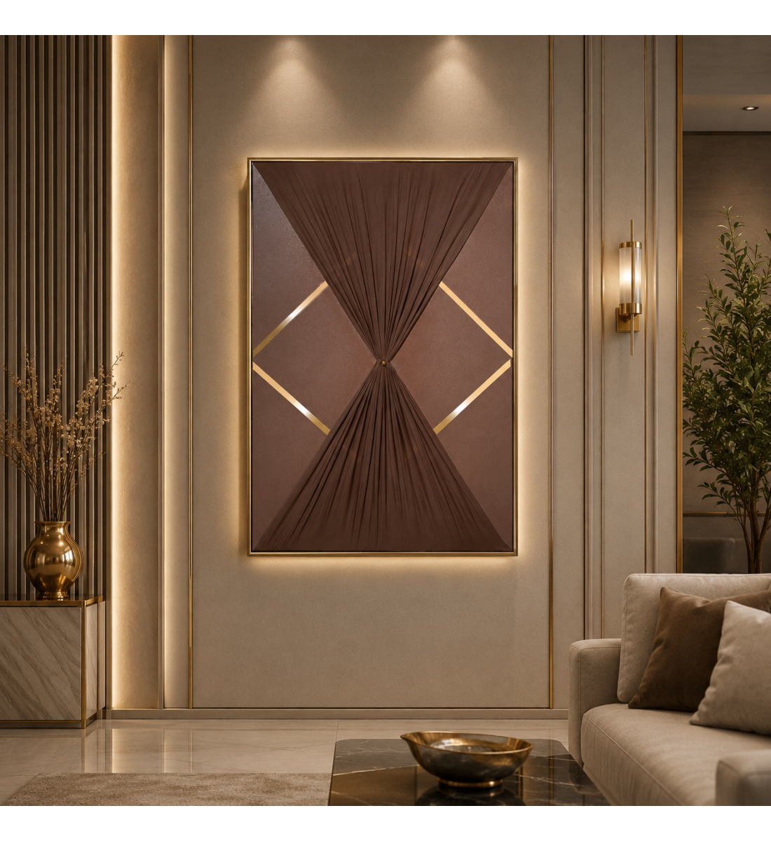 لوحة فنية مودرن مقاس 120 × 80 سم لوحة فنية مودرن مقاس 120 × 80 سم