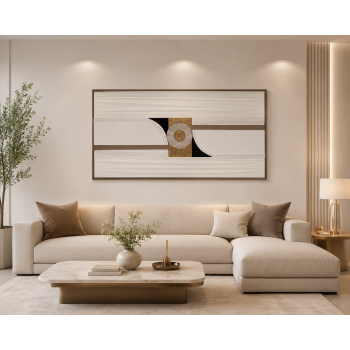 لوحة حائط بإطار خشبي مقاس 70 × 140 سم