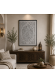 لوحة ديكور أنيقة بإطار أسود مقاس 120 × 80 سم لوحة ديكور أنيقة بإطار أسود مقاس 120 × 80 سم