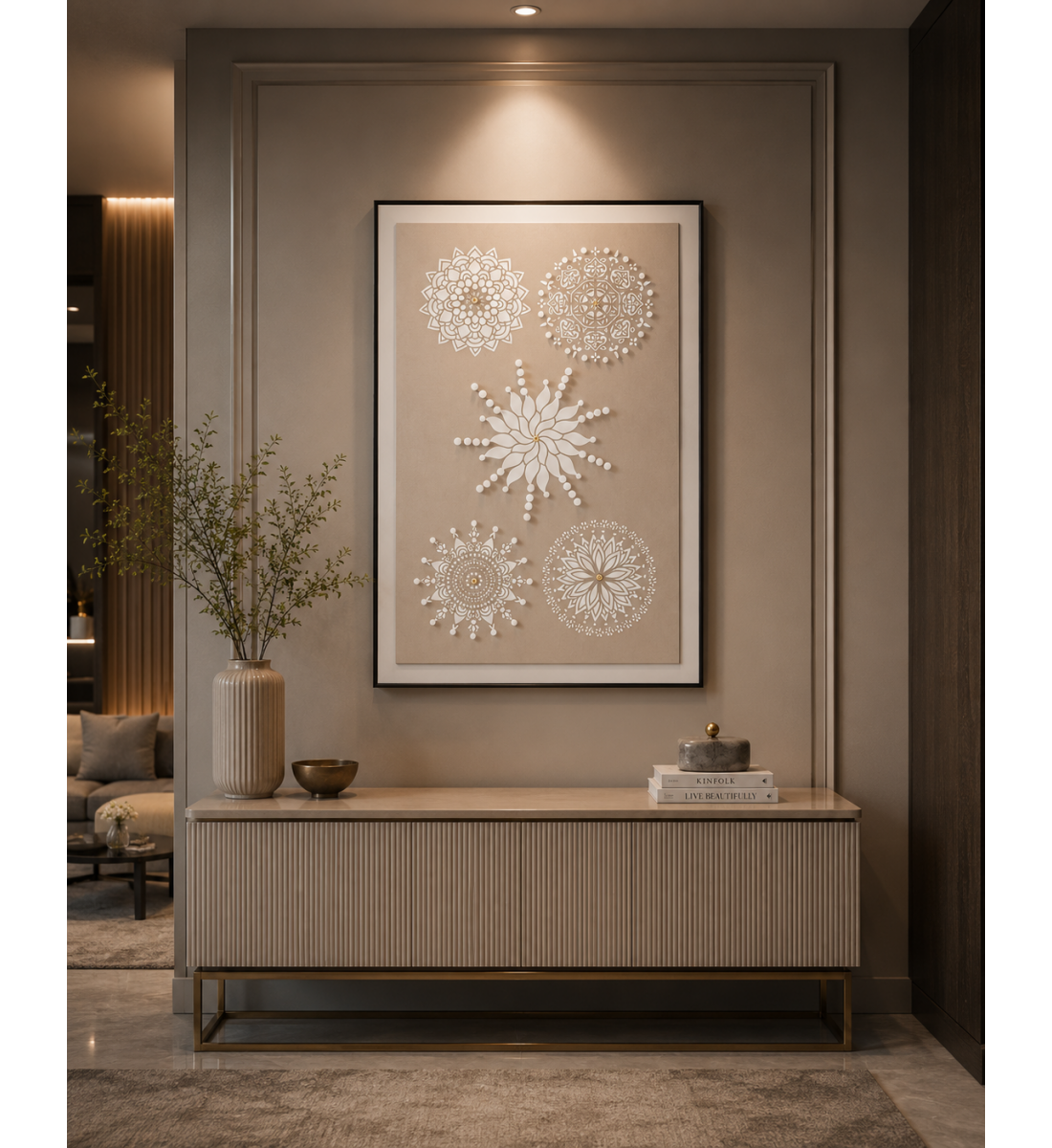لوحة ديكور بإطار أسود مقاس 120 × 80 سم لوحة ديكور بإطار أسود مقاس 120 × 80 سم