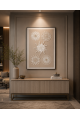 لوحة ديكور بإطار أسود مقاس 120 × 80 سم لوحة ديكور بإطار أسود مقاس 120 × 80 سم