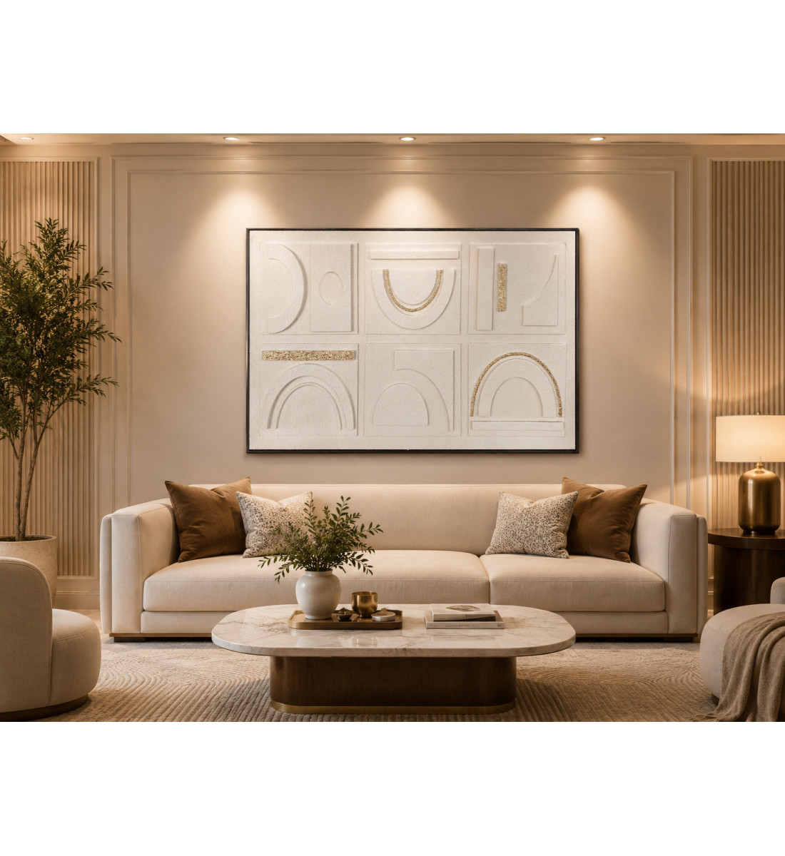 لوحة حائط فنية بإطار أسود مقاس 100 × 150 سم لوحة حائط فنية بإطار أسود مقاس 100 × 150 سم