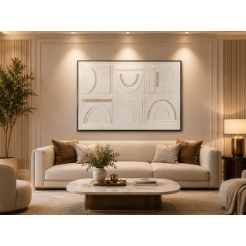 لوحة حائط فنية بإطار أسود مقاس 100 × 150 سم