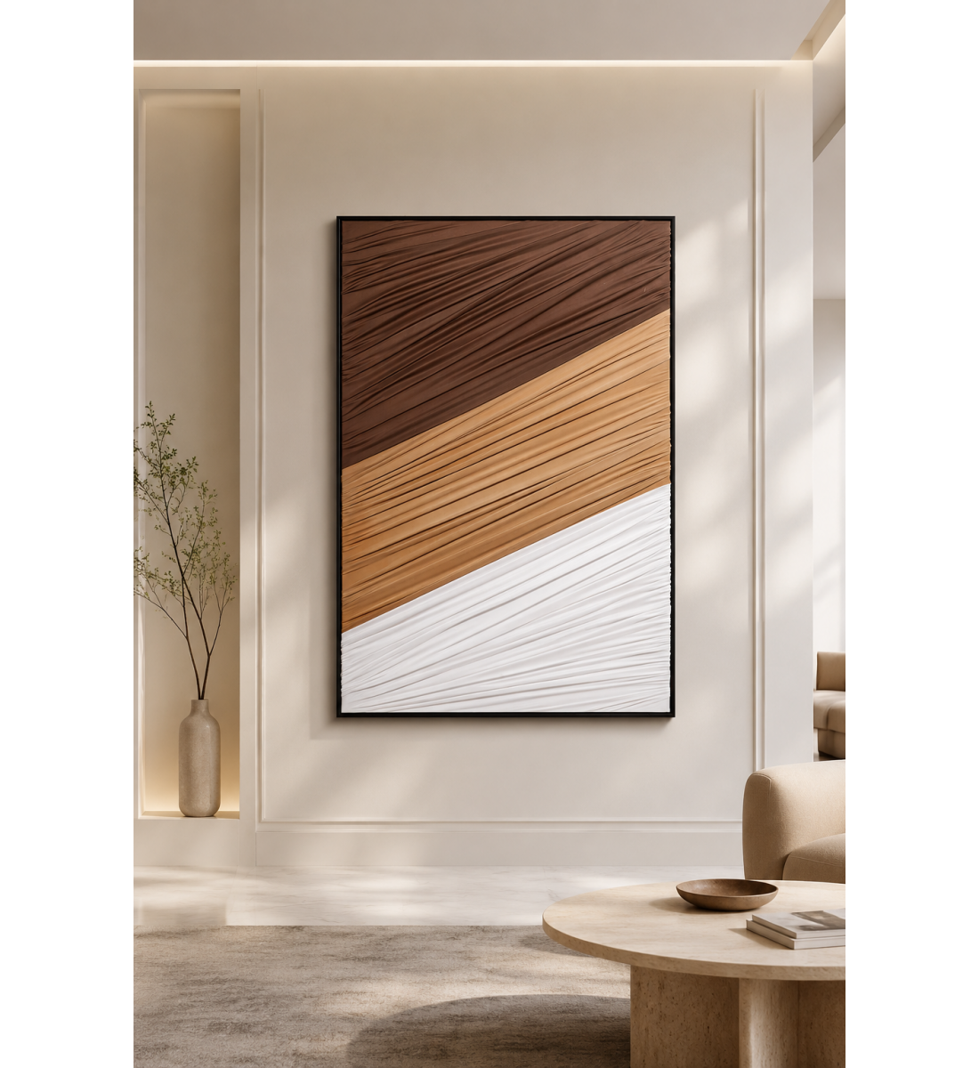 لوحة حائط بإطار أسود مقاس 80 × 120 سم لوحة حائط بإطار أسود مقاس 80 × 120 سم