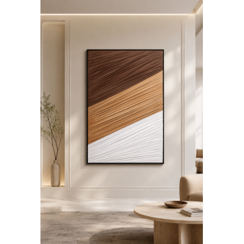 لوحة حائط بإطار أسود مقاس 80 × 120 سم
