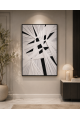 لوحة حائط بإطار أسود مقاس 80 × 120 سم لوحة حائط بإطار أسود مقاس 80 × 120 سم