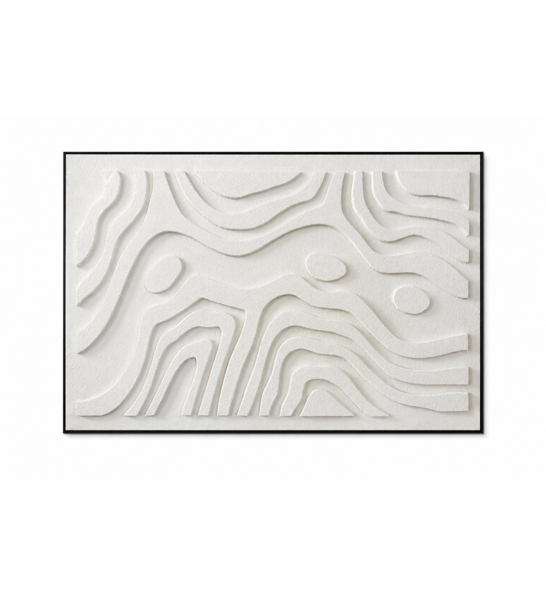 لوحة حائط بإطار أسود مقاس 100 × 150 سم لوحة حائط بإطار أسود مقاس 100 × 150 سم