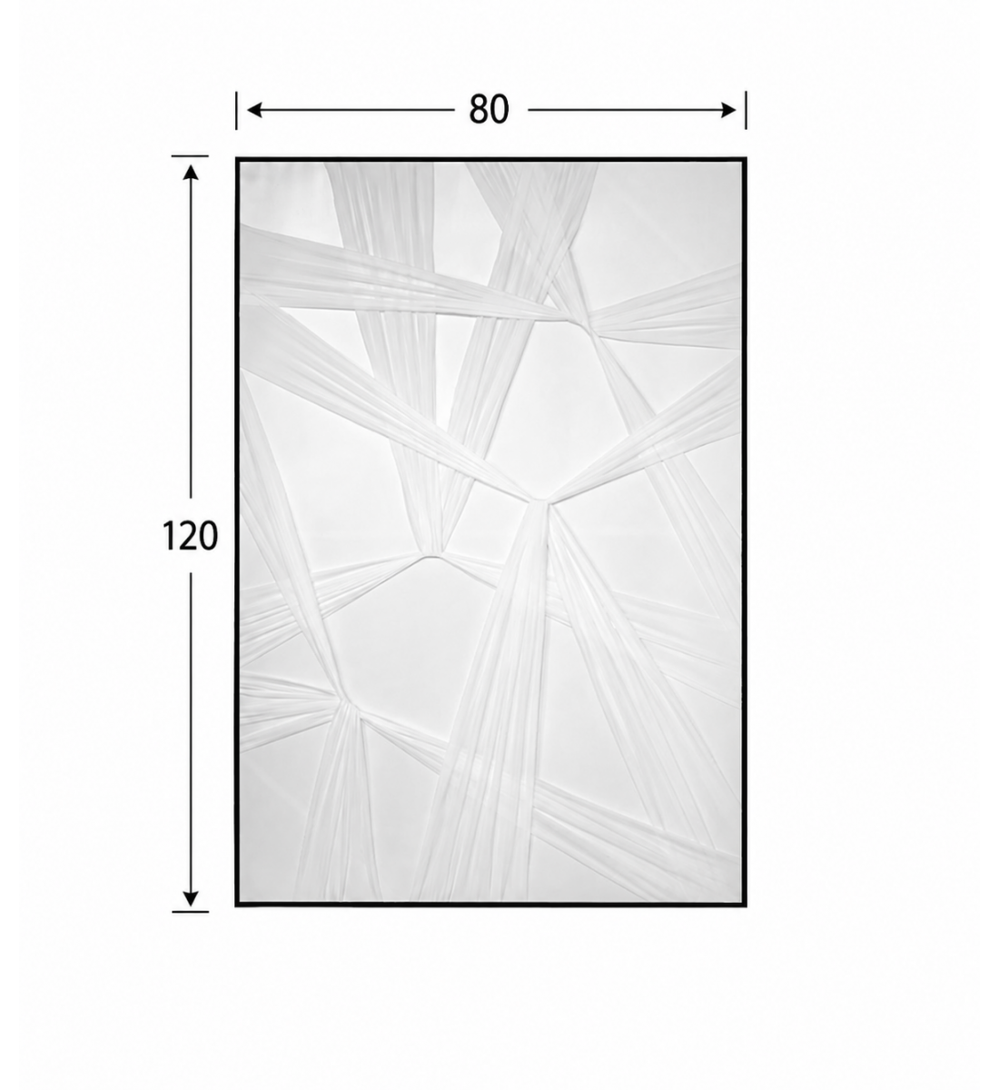 لوحة حائط مودرن بإطار أسود مقاس 80 × 120 سم لوحة حائط مودرن بإطار أسود مقاس 80 × 120 سم