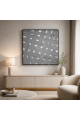 لوحة ديكور مربعة بإطار أسود مقاس 80 × 80 سم لوحة ديكور مربعة بإطار أسود مقاس 80 × 80 سم