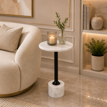 طاولة خدمة جانبية مودرن أسود ٥٧×٣٥ سم
