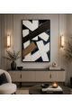 لوحة ديكور بإطار أسود مقاس 80 × 120 سم