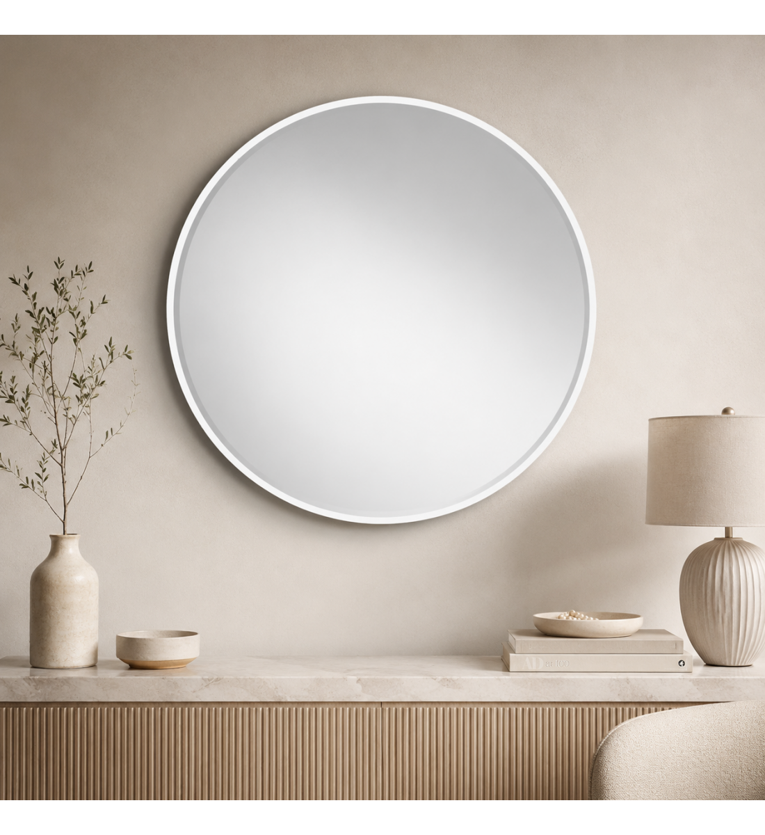 مراية حائط بأطار أبيض
مقاس 70 × 70 سم مراية حائط بأطار أبيض
مقاس 70 × 70 سم