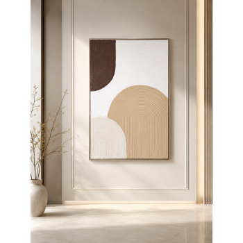 لوحة حائط بإطار ذهبي مقاس 80 × 120 سم