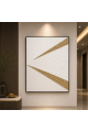 لوحة فنية للحائط بإطار أسود مقاس 100 × 150 سم