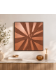 لوحة فنية مربعة بإطار أسود مقاس 80 × 80 سم لوحة فنية مربعة بإطار أسود مقاس 80 × 80 سم