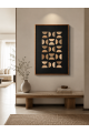 لوحة فنية بإطار أسود مقاس 120 × 80 سم لوحة فنية بإطار أسود مقاس 120 × 80 سم