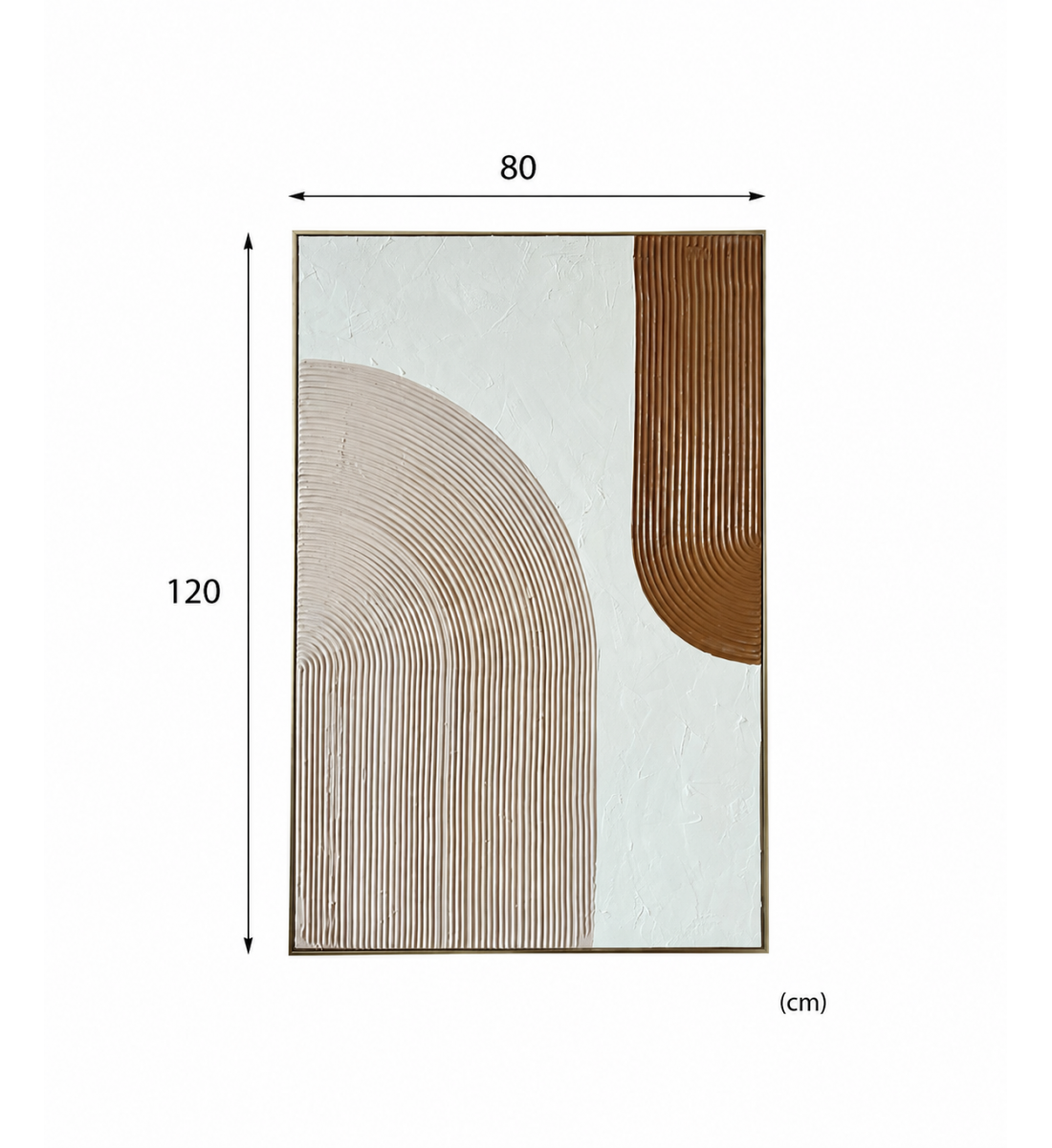 لوحة فنية بإطار ذهبي مقاس 80 × 120 سم لوحة فنية بإطار ذهبي مقاس 80 × 120 سم