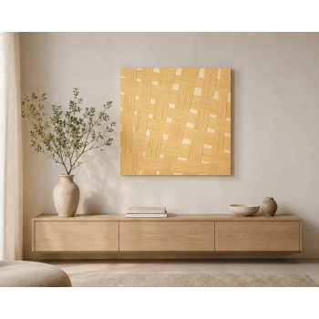 لوحة فنية مربعة بدون إطار مقاس 80 × 80 سم