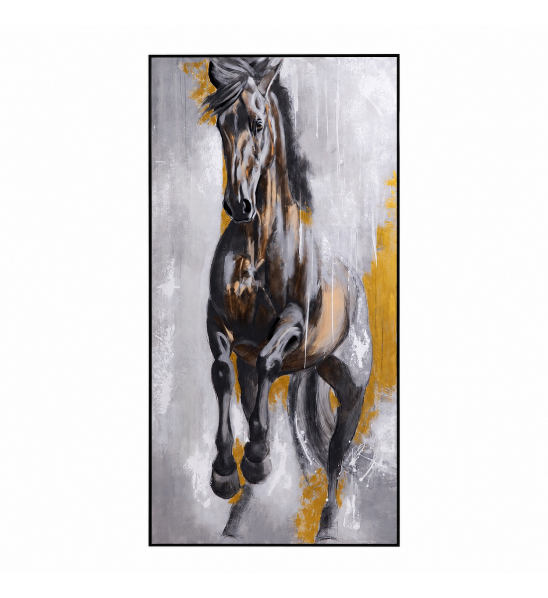 لوحة ديكور بإطار أسود مقاس 100 × 180 سم لوحة ديكور بإطار أسود مقاس 100 × 180 سم