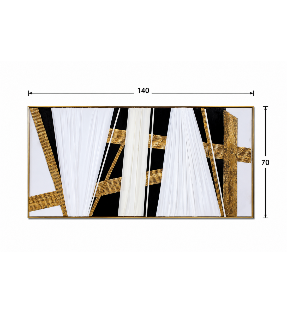 لوحة ديكور بإطار ذهبي مقاس 70 × 140 سم لوحة ديكور بإطار ذهبي مقاس 70 × 140 سم