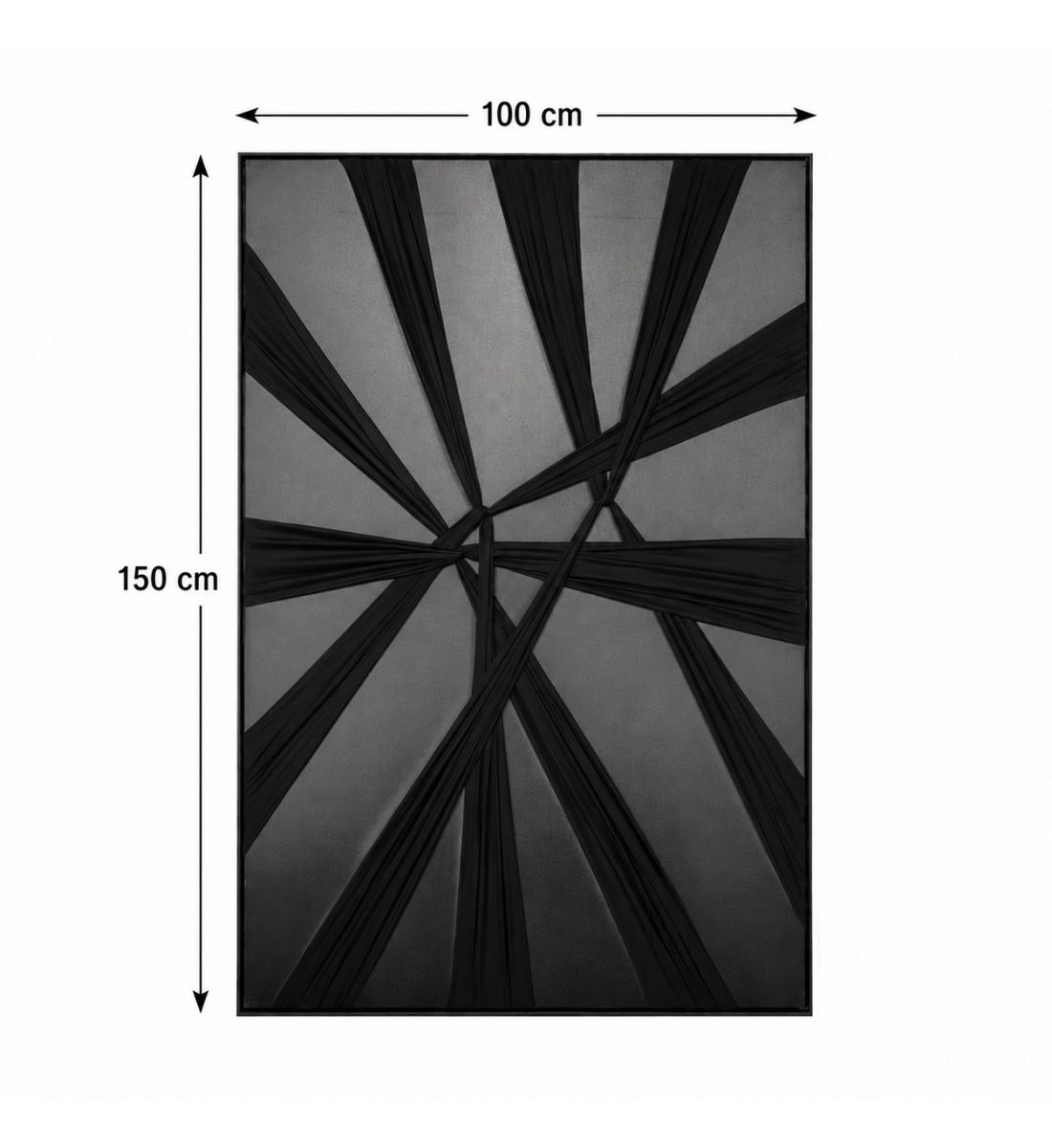 لوحة ديكور كبيرة بإطار أسود مقاس 150 × 100 سم لوحة ديكور كبيرة بإطار أسود مقاس 150 × 100 سم