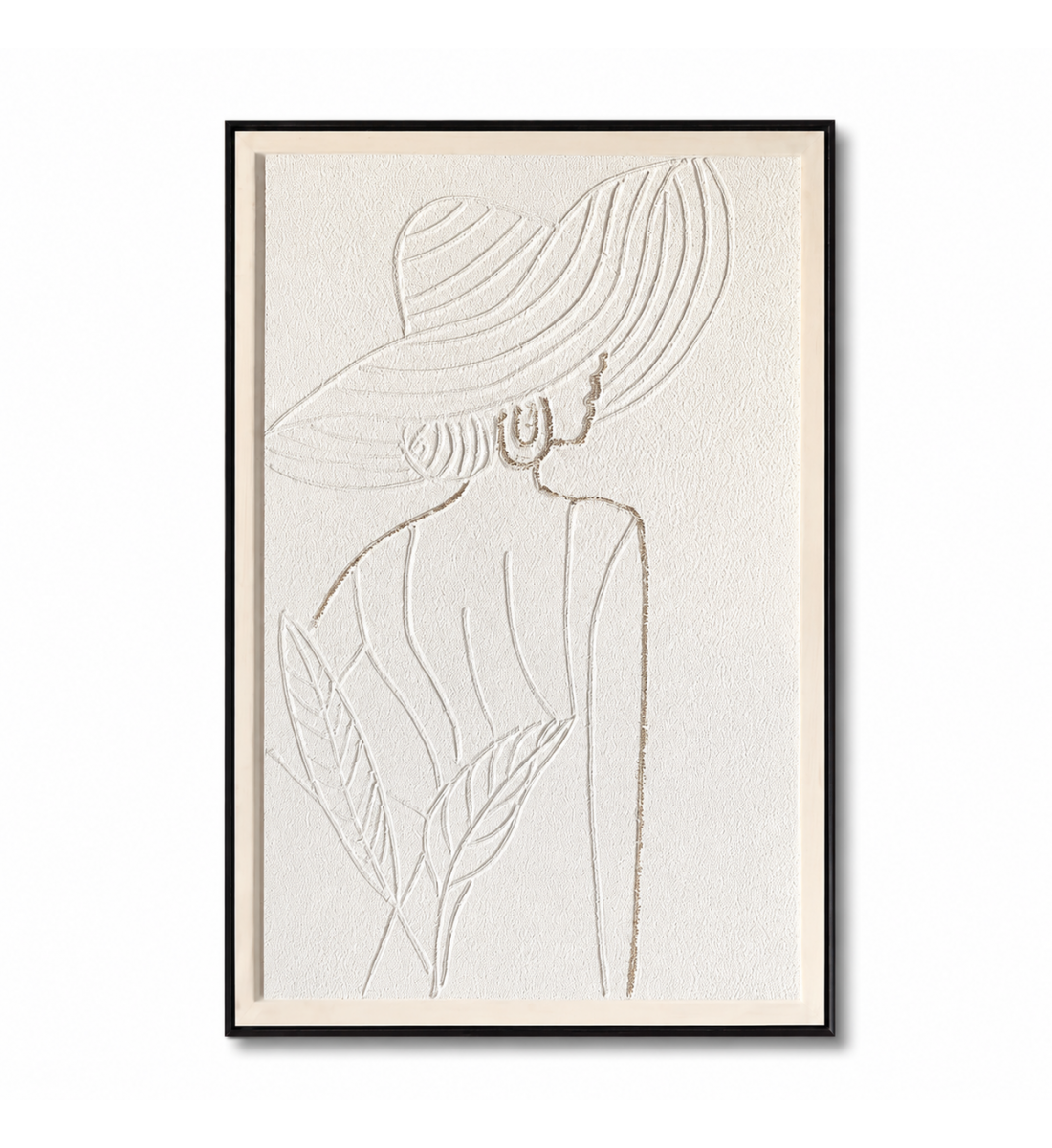 لوحة فنية مودرن بإطار أسود مقاس 100 × 150 سم لوحة فنية مودرن بإطار أسود مقاس 100 × 150 سم