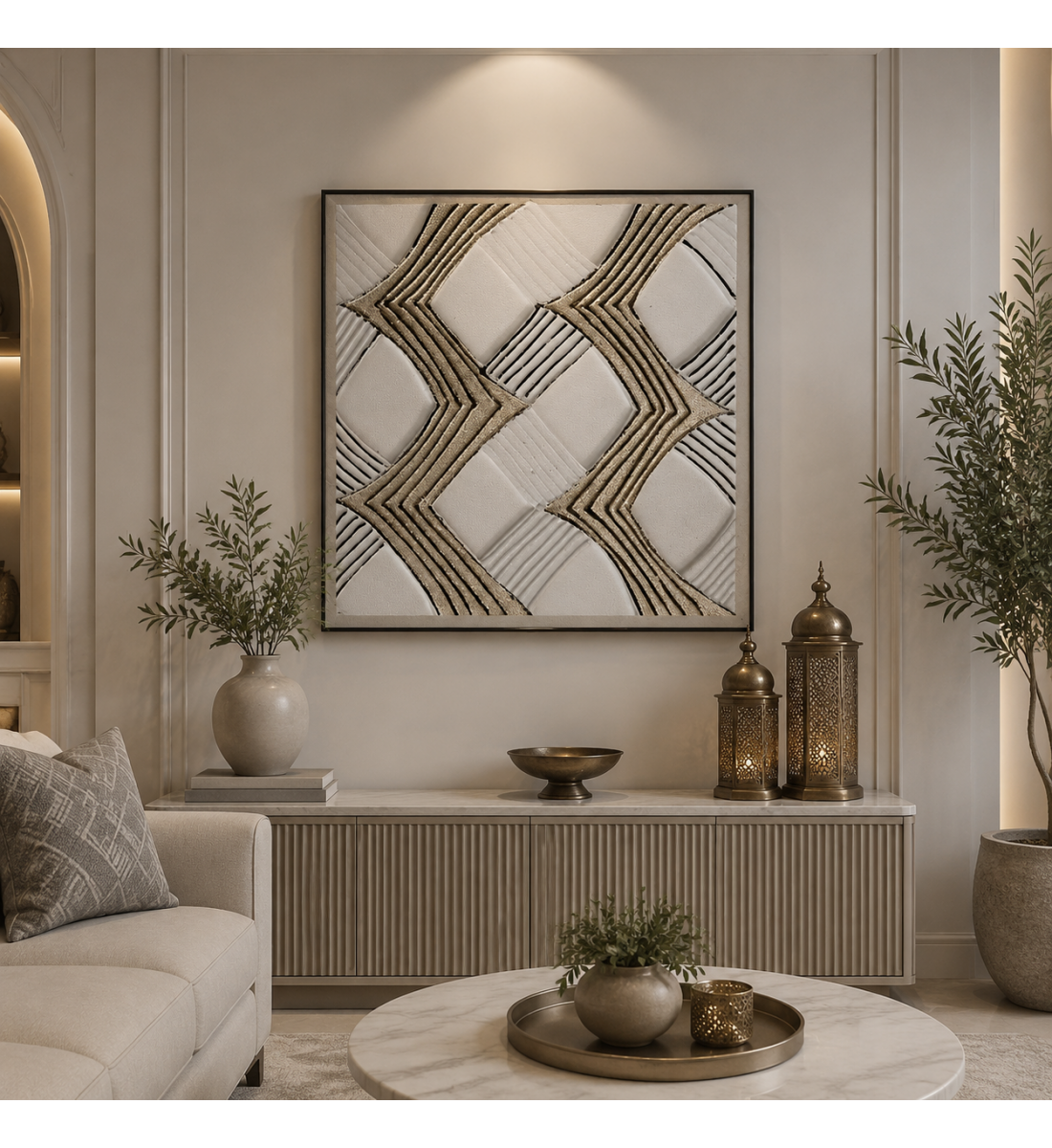 لوحة فنية مربعة مقاس 100 × 100 سم لوحة فنية مربعة مقاس 100 × 100 سم