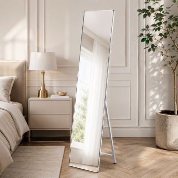 مرآة ستاند أرضية بإطار سلفر
مقاس 160 × 40 سم